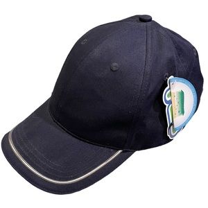 2/$20 Unisex Golf Storage Adjustable Ballcap Navy Silver Trim NWT